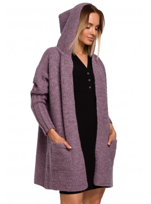 Violetinis kardiganas M556
