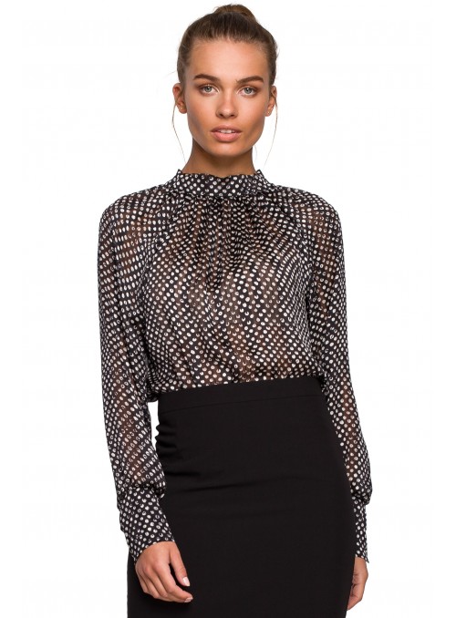 Juoda, elegantiška palaidinė S235