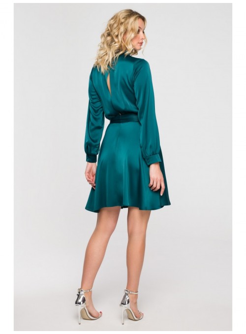 Žalia mini suknelė K157