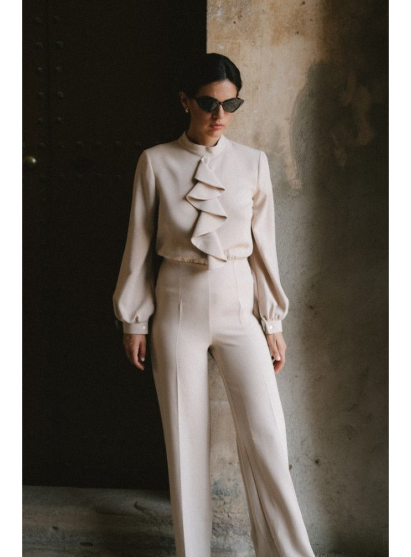 Elegantiškas mėlynas kombinezonas