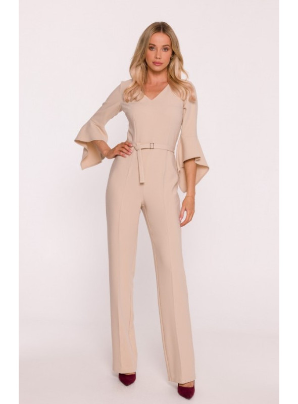 Elegantiškas bordo spalvos kombinezonas