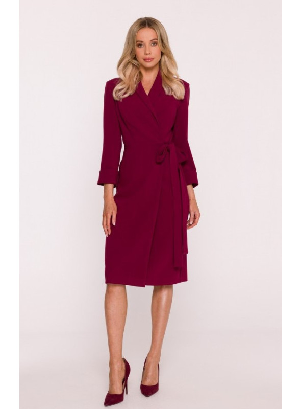 rugiagėlių mėlyna suknelė