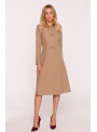 smėlio spalvos suknelė