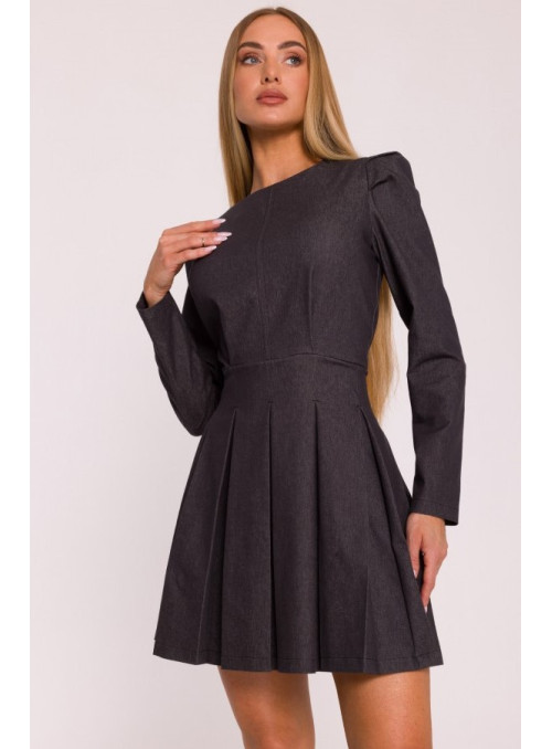 Džinsinė suknelė - grafito spalvos