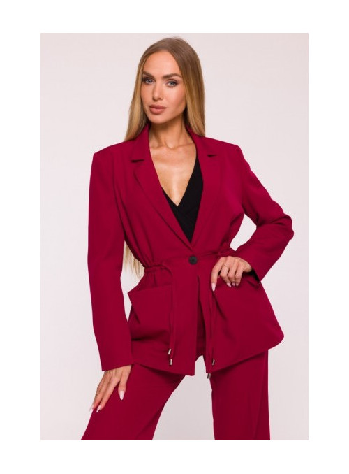 bordo spalvos švarkelis