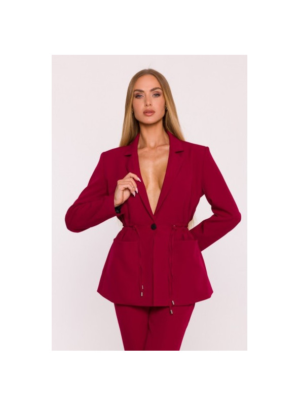 bordo spalvos švarkelis