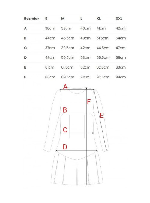Suknelė su kontrastingomis klostėmis - moka