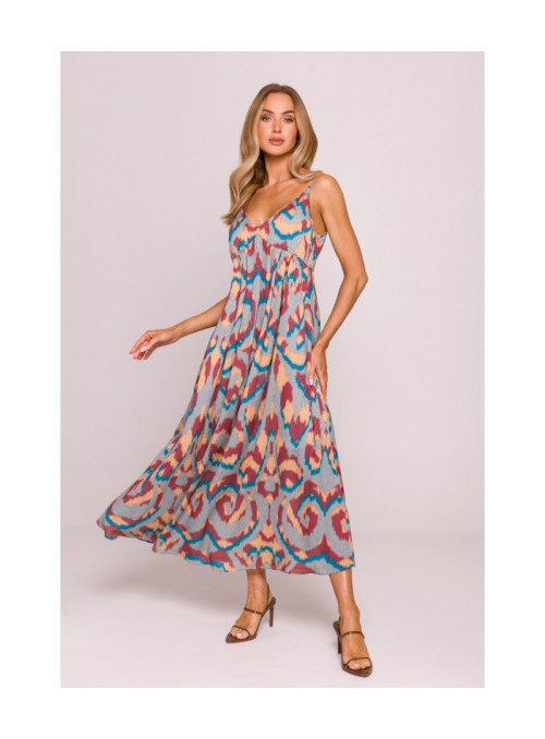 Šifoninė suknelė be petnešėlių - 2 modelis