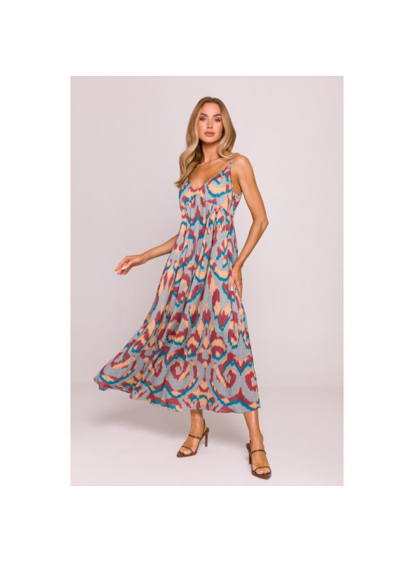 Šifoninė suknelė be petnešėlių - 2 modelis