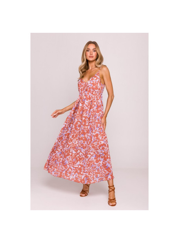 Šifoninė suknelė be petnešėlių - 1 modelis